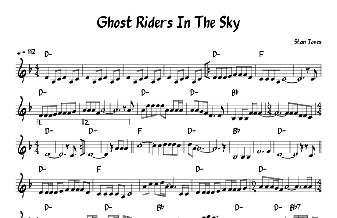 (ghost) Riders In The Sky (a Cowboy Legend) (arr. John Fries)