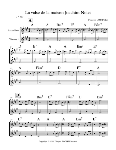 La valse de la maison Joachim Nolet