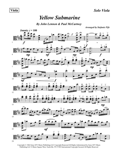 Yellow Submarine (arr. Stefanie Fife)