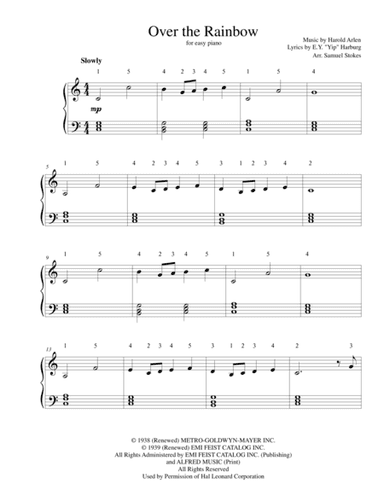 Over The Rainbow (from The Wizard Of Oz) (arr. Samuel Stokes)