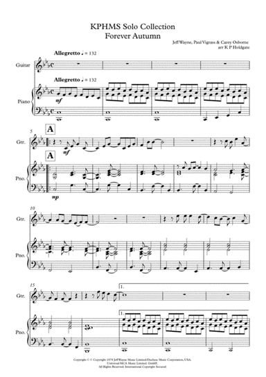 Forever Autumn (arr. Kevin P Holdgate)