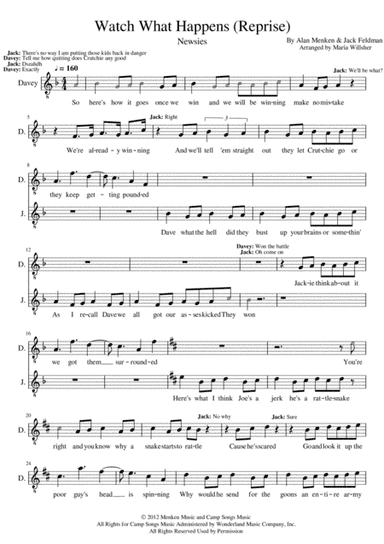 Watch What Happens (arr. Maria Willsher)