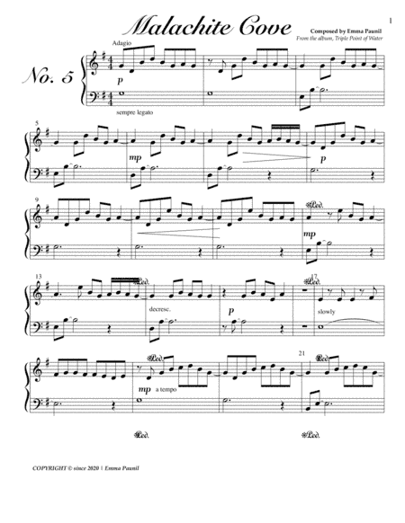 Malachite Cove (Piano Solo)