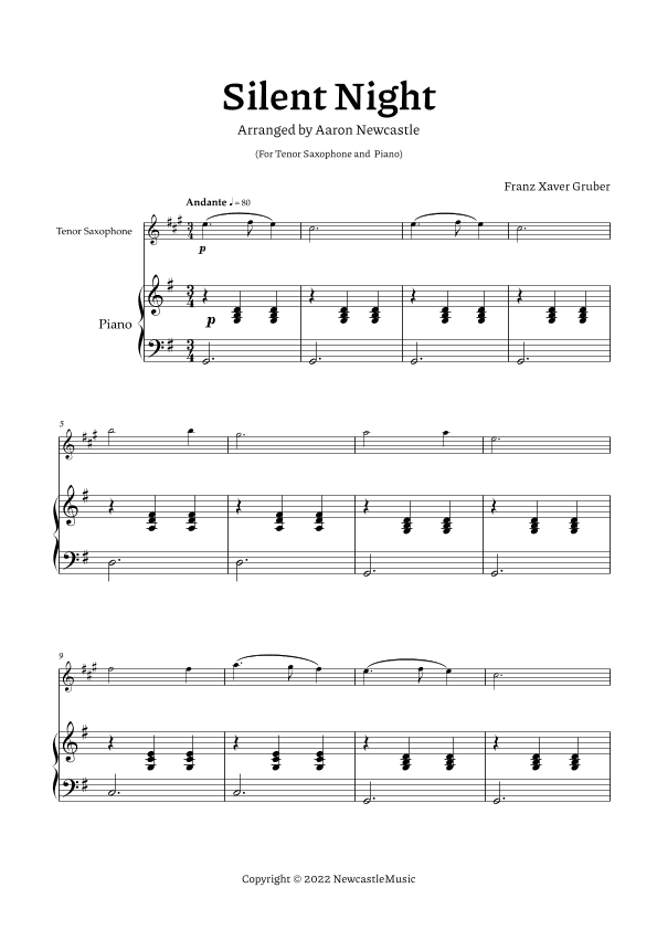 Silent Night (arr. Aaron Newcastle)
