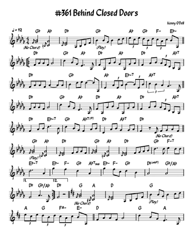 Behind Closed Doors (arr. John Fries)