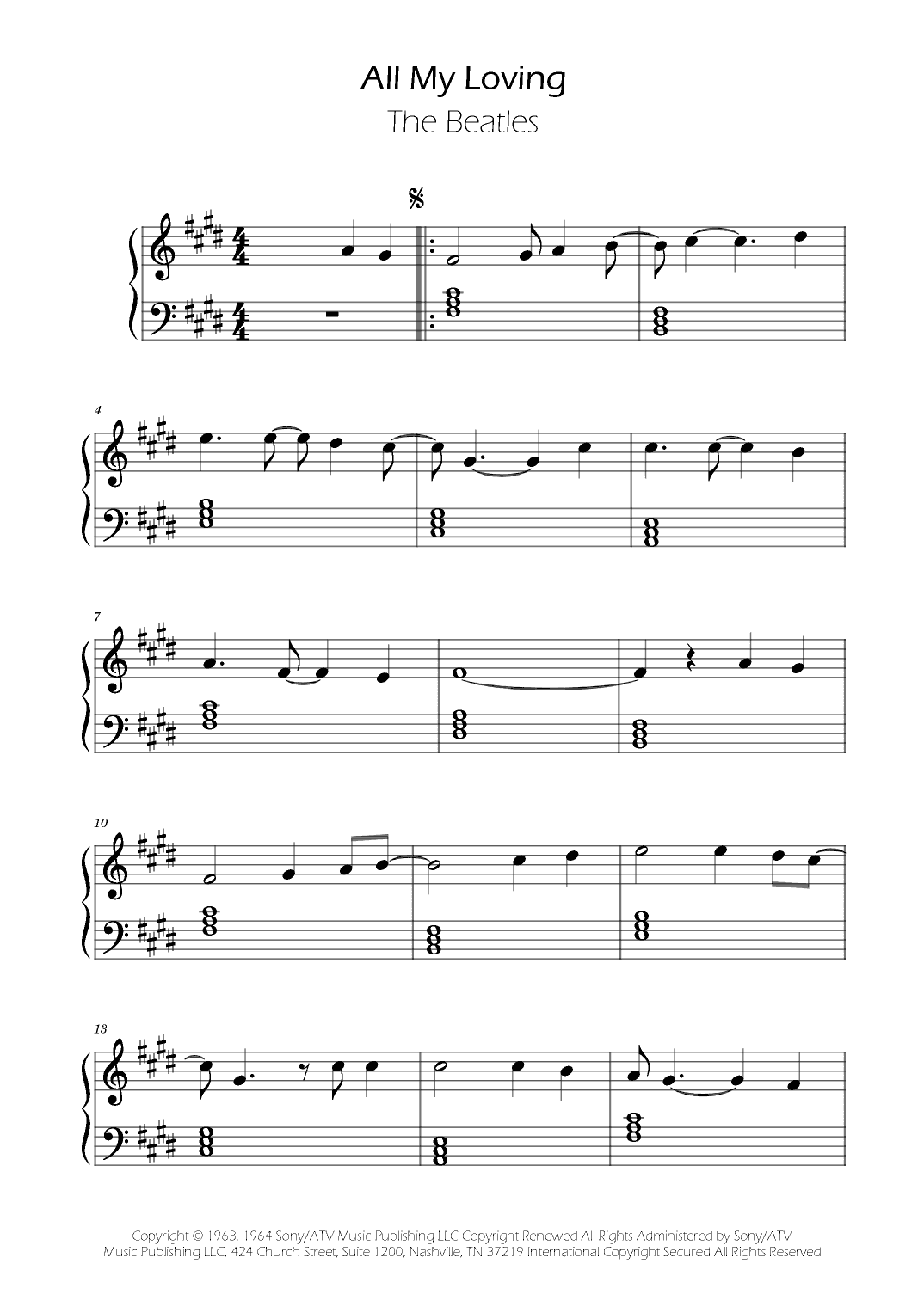 All My Loving (arr. Ygor Nunes)