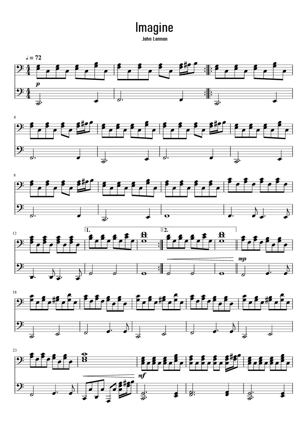 Imagine (arr. eduardo)