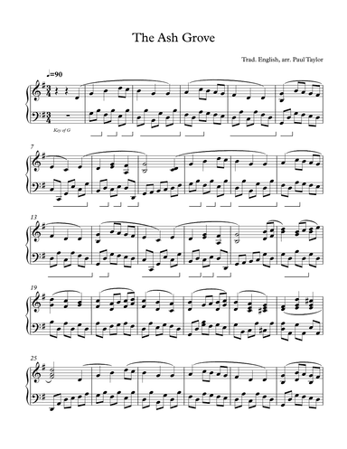 The Ash Grove (arr. paul tayor)