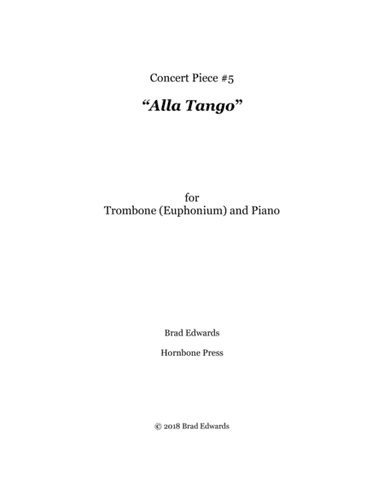 Concert Piece #5: Alla Tango