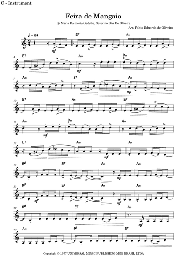 Feira De Mangaio (arr. Fabio Eduardo de Oliveira)