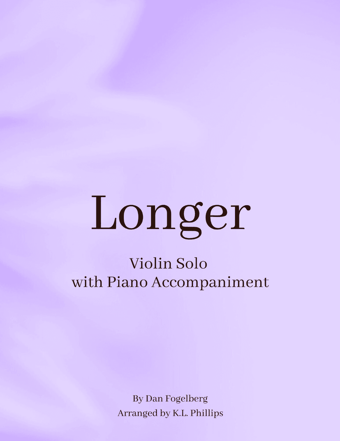 Longer (arr. K.L. Phillips)