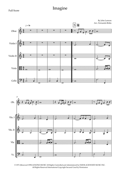 Imagine (arr. Fernando Britto)