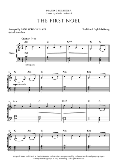 The First Noel (arr. Danilo "Daca" Alves)