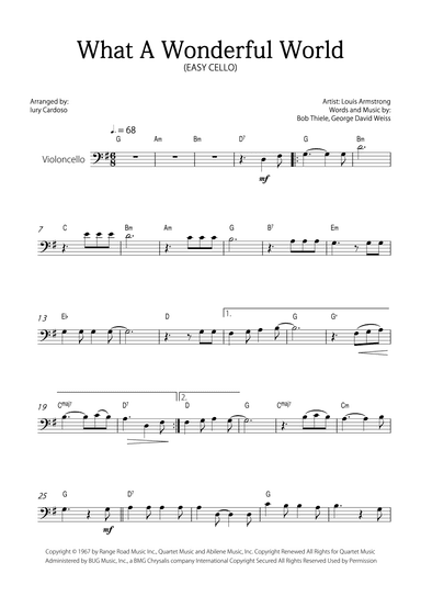 What A Wonderful World (arr. Iury Cardoso)