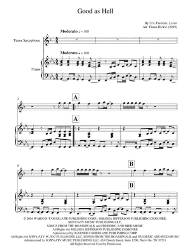 Good As Hell (arr. Fiona Hickie)