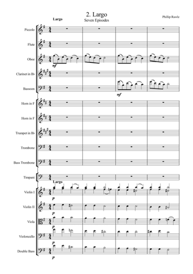 Largo.No. 2 from Seven Episodes for Orchestra