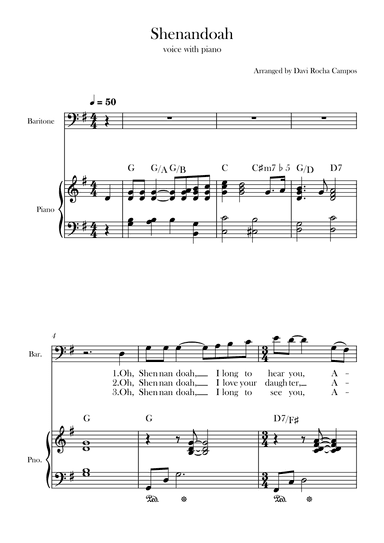 Shenandoah (arr. Davi Rocha Campos)