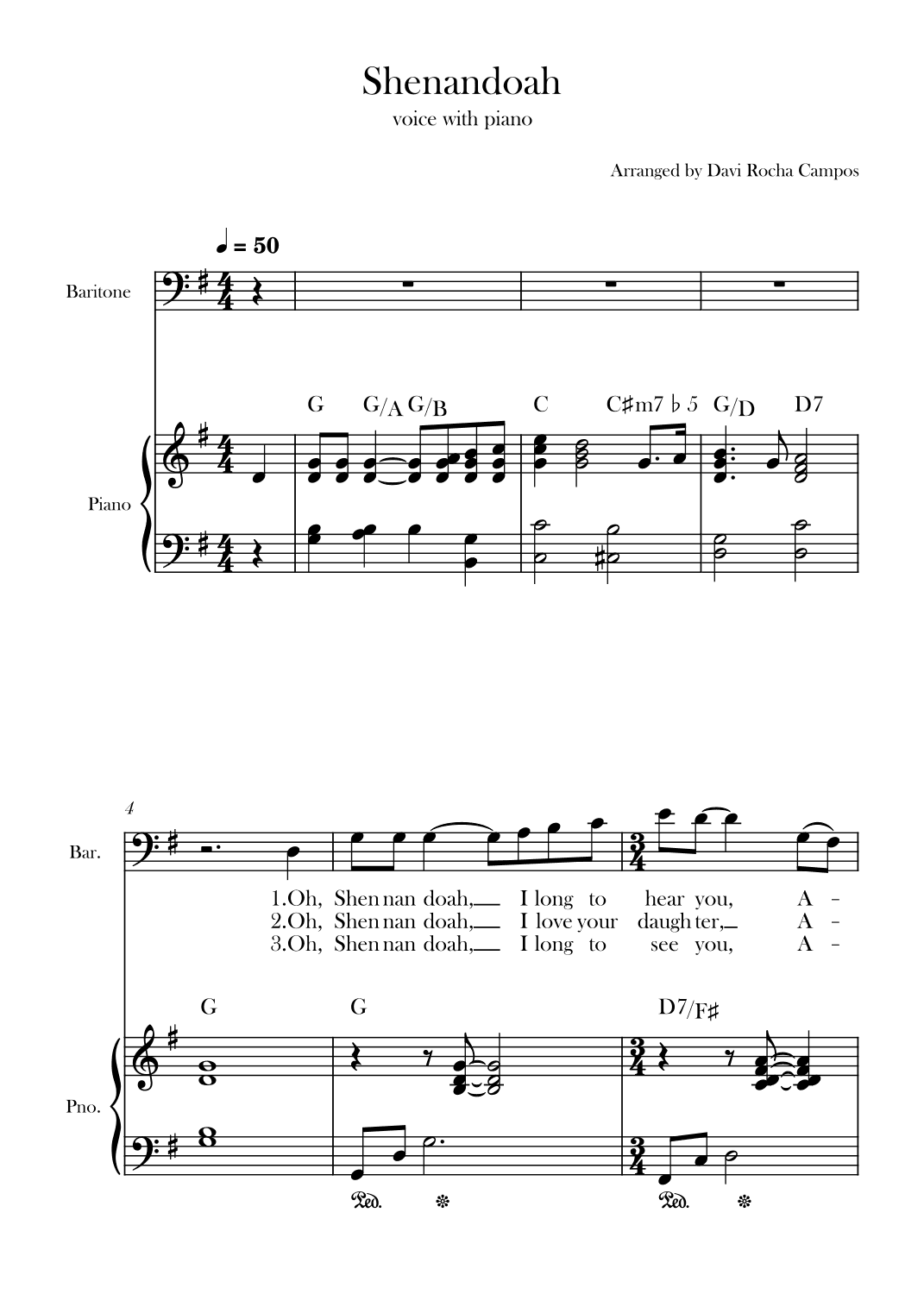 Shenandoah (arr. Davi Rocha Campos)