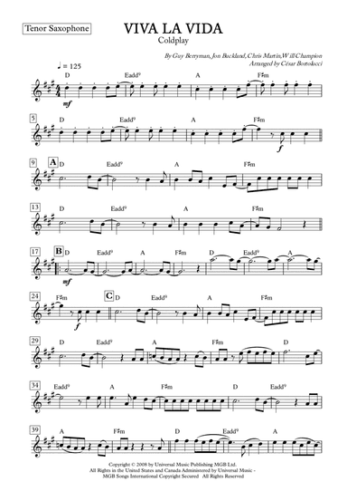 Viva La Vida (arr. ACT Bortolucci)