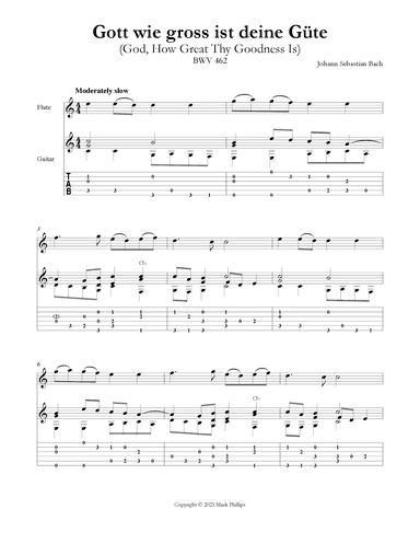 Gott wie gross ist deine Güte (God, How Great Thy Goodness Is) (arr. Mark Phillips)