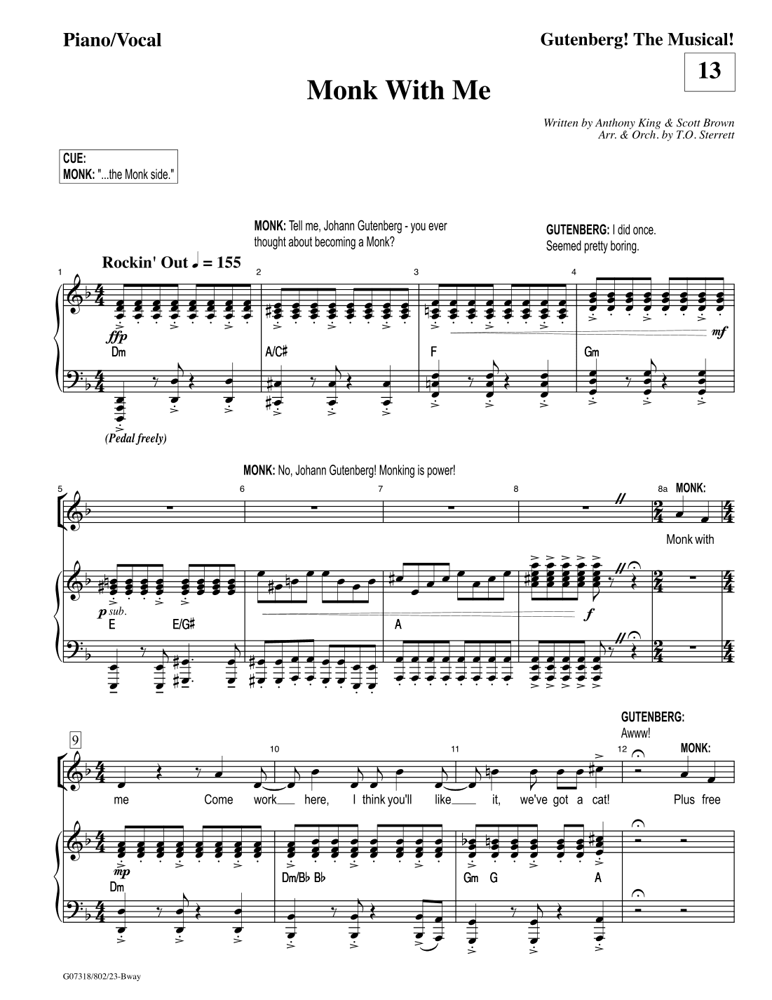 13 Monk With Me 2020 Full Score