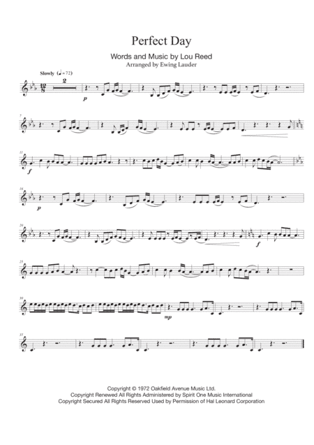 Perfect Day (arr. Ewing Lauder)