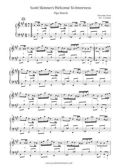 Scott Skinner's Welcome To Inverness (arr. Julia Gordon)