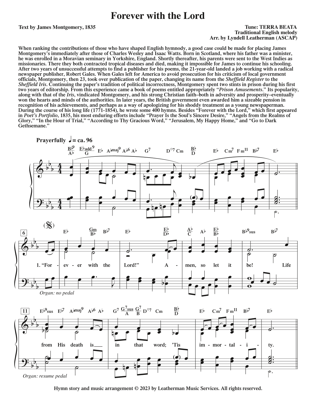 Forever with the Lord (arr. Lyndell Leatherman)