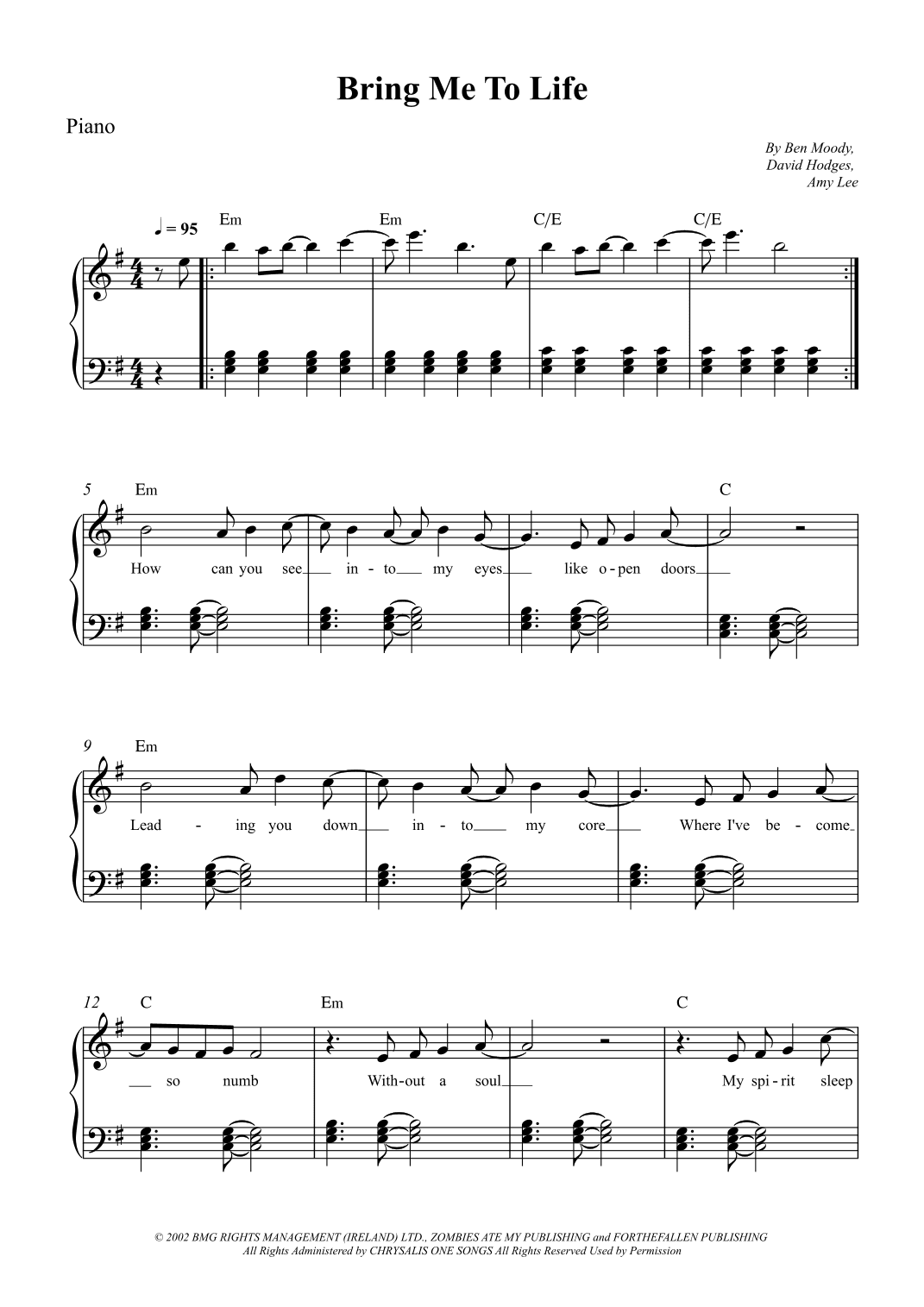Bring Me To Life (arr. Wesley S. SIlva)