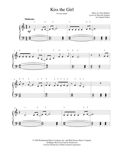Kiss The Girl (arr. Samuel Stokes)