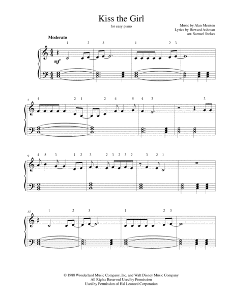 Kiss The Girl (arr. Samuel Stokes)