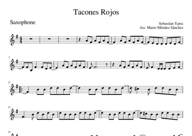 Tacones Rojos (arr. Mario Méndez Sánchez)