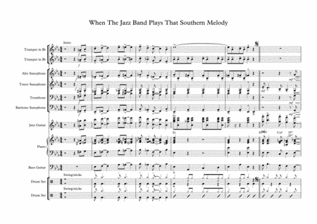 When The Jazz Band Plays That Southern Melody - 6 Horns (arr. Ronald Hopman)