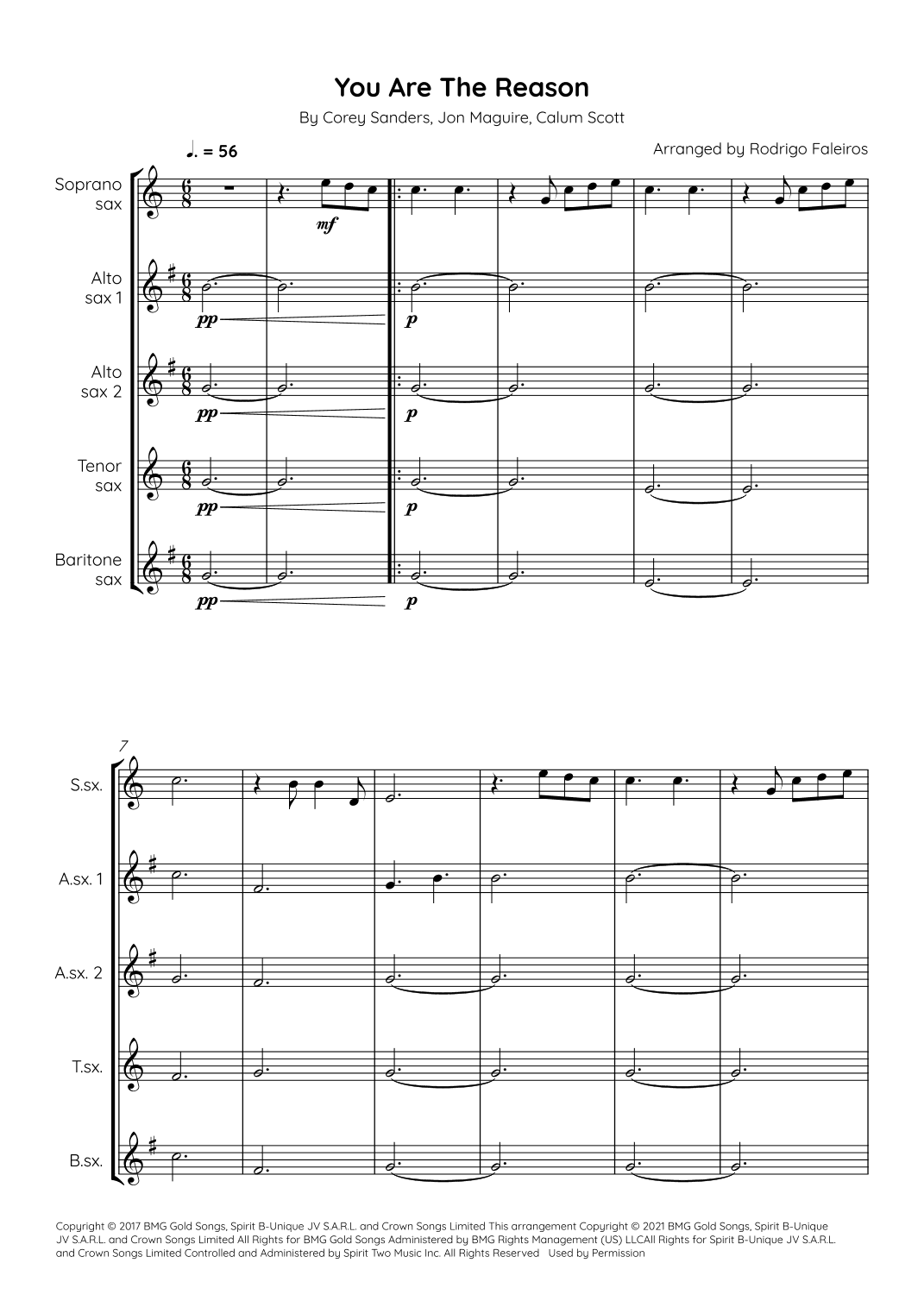 You Are The Reason (arr. Rodrigo Faleiros)