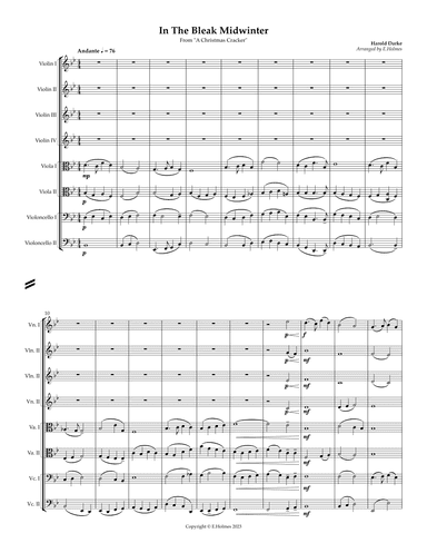 In the Bleak Midwinter for String Octet/String Orchestra (arr. Edward Holmes)