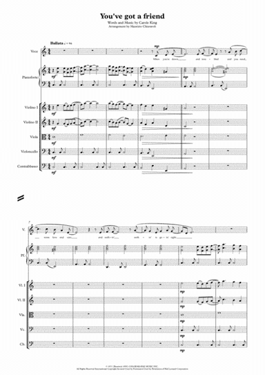 You've Got A Friend (arr. Maurizio Chiavaroli)