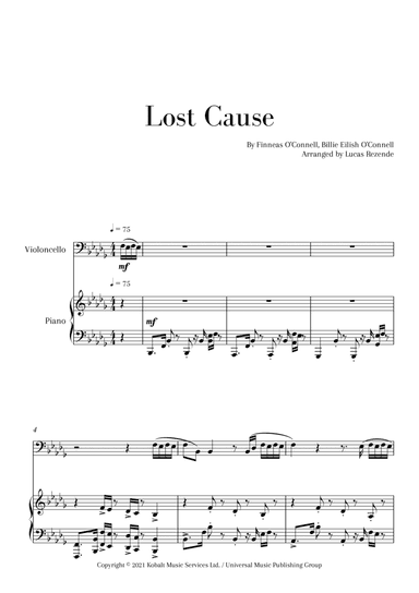 Lost Cause (arr. Lucas Rezende)