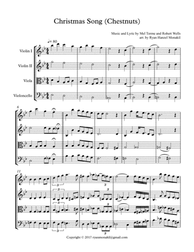 The Christmas Song (Chestnuts Roasting On An Open Fire) (arr. Ryan Hanzel Monakil)