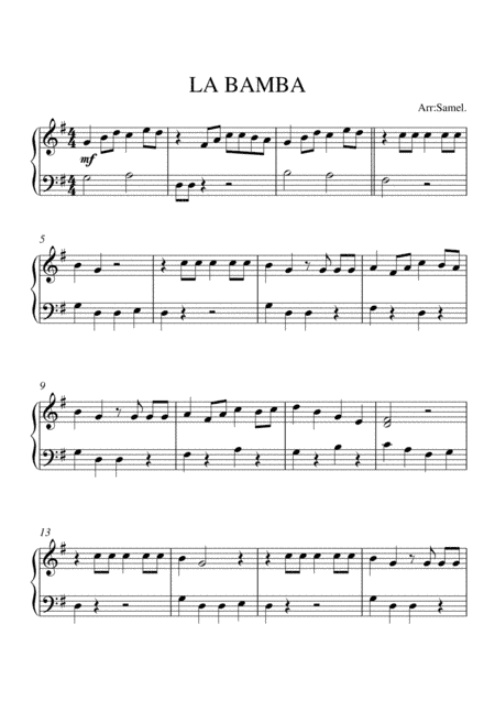 La Bamba (arr. Salvador Meléndez)