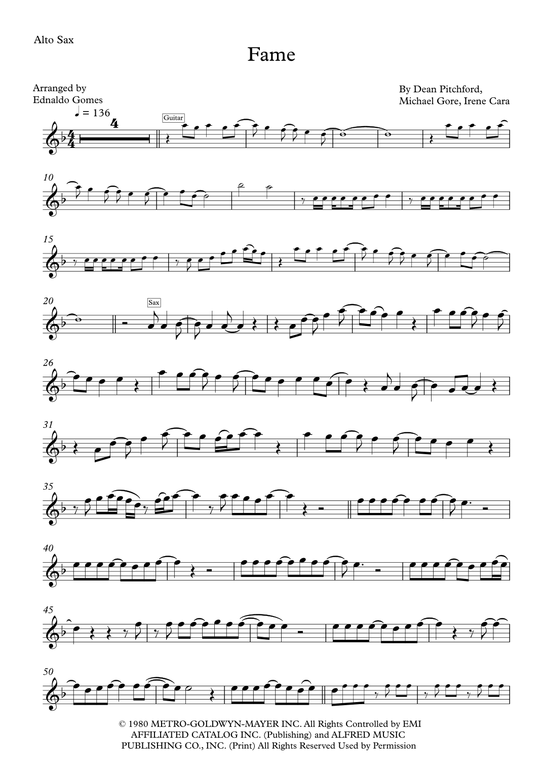 Fame (arr. Ednaldo Gomes)
