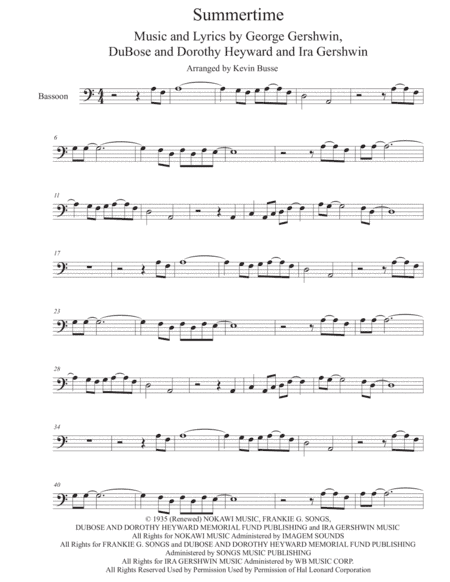 Summertime (arr. Kevin Busse)