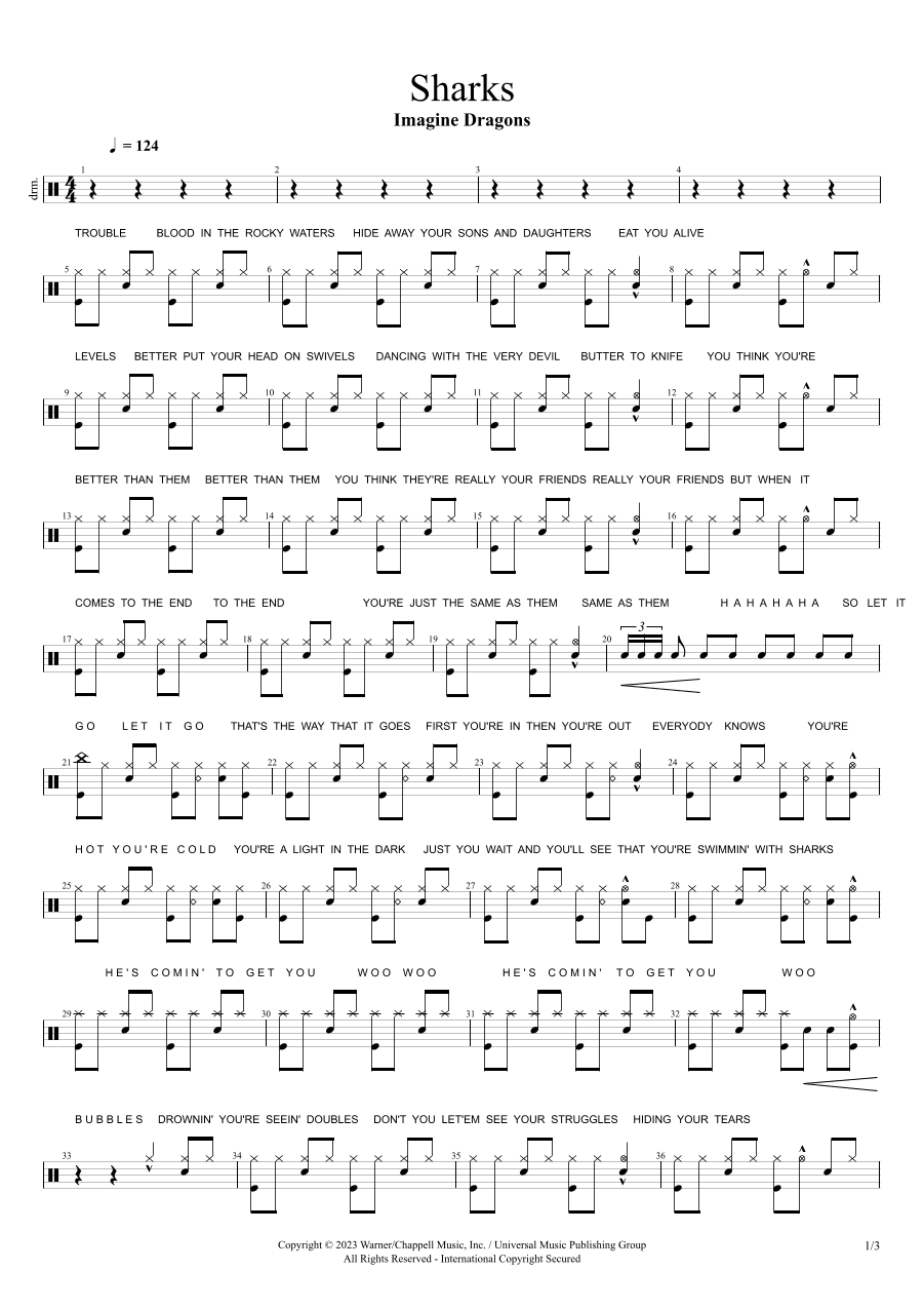 Sharks (arr. Cyril Mayer)