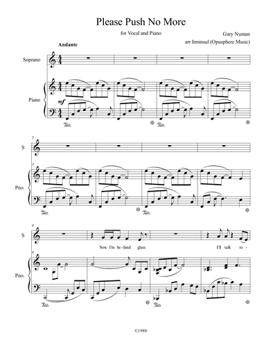 Please Push No More (arr. Irminsul (Opusphere Music))