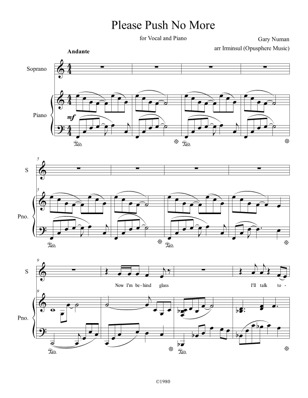 Please Push No More (arr. Irminsul (Opusphere Music))