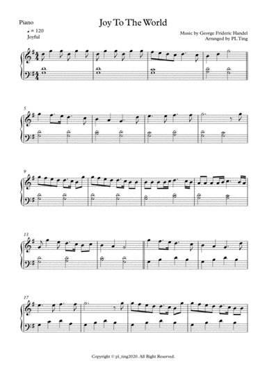 Joy To The World (arr. PL Ting)