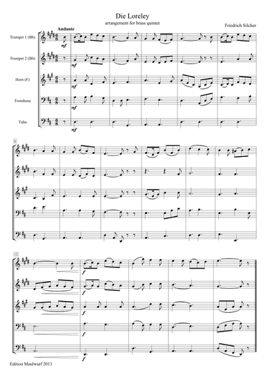 The Loreley (arr. Edition Maulwurf)