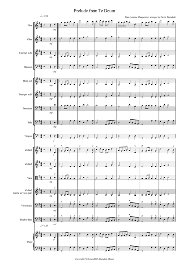 Prelude from Te Deum for School Orchestra (arr. David Burndrett)