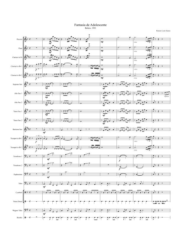Fantasia de Adolescente (bolero)