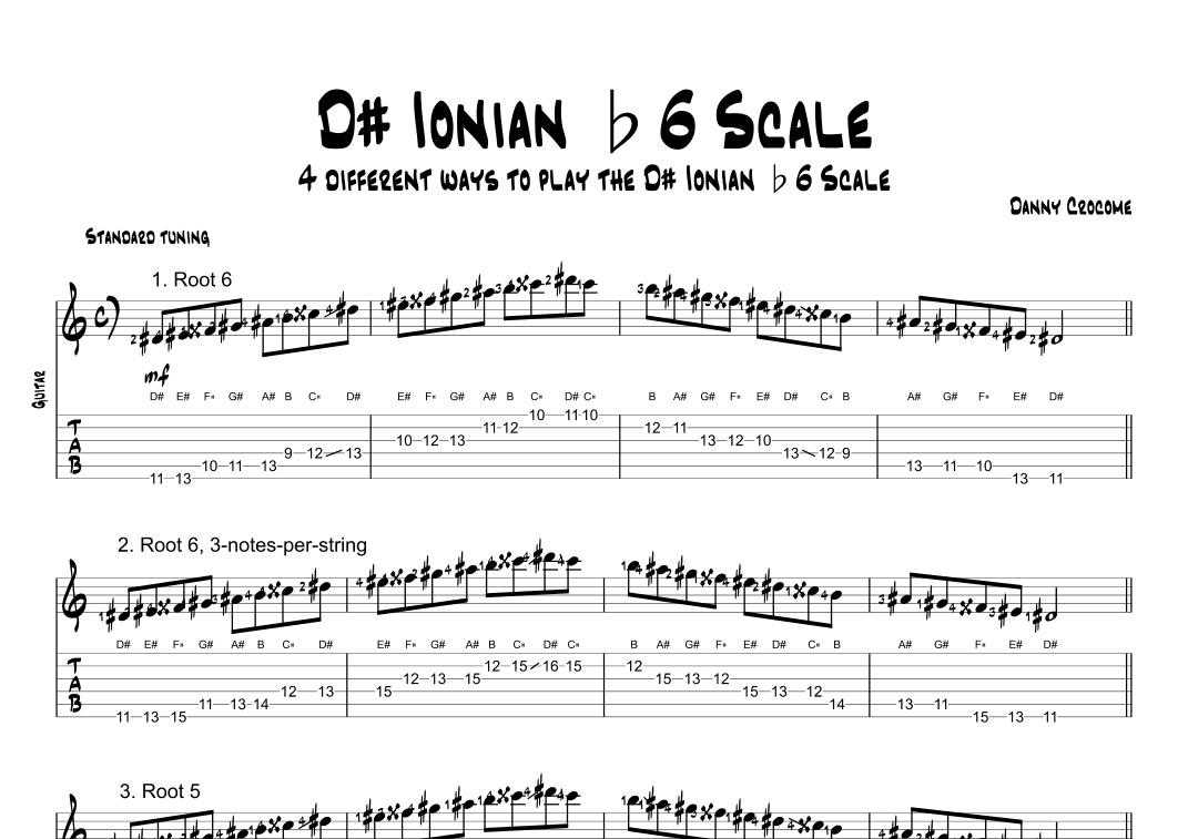 D# Ionian b6 Scale (4 Ways to Play)