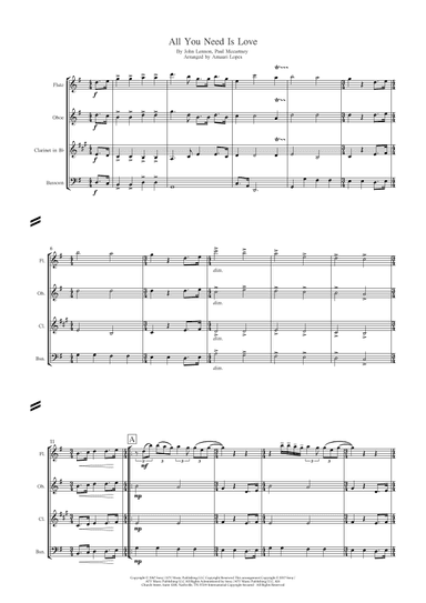 All You Need Is Love (arr. Amauri Lopes)